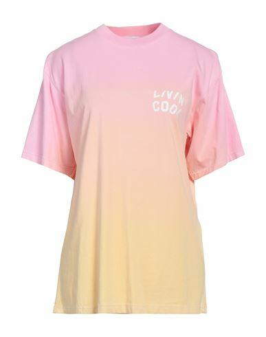 Livincool Woman T-shirt Pink Cotton Cover