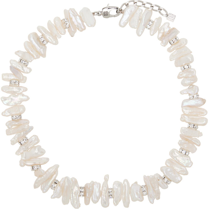 Givenchy White Faux-Pearl Necklace Cover