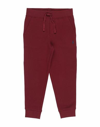 Polo Ralph Lauren Fleece Jogger Pant Man Pants Burgundy Cotton, Polyester Cover