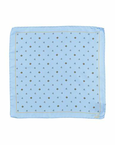 Dunhill Man Scarf Sky blue Mulberry silk Cover