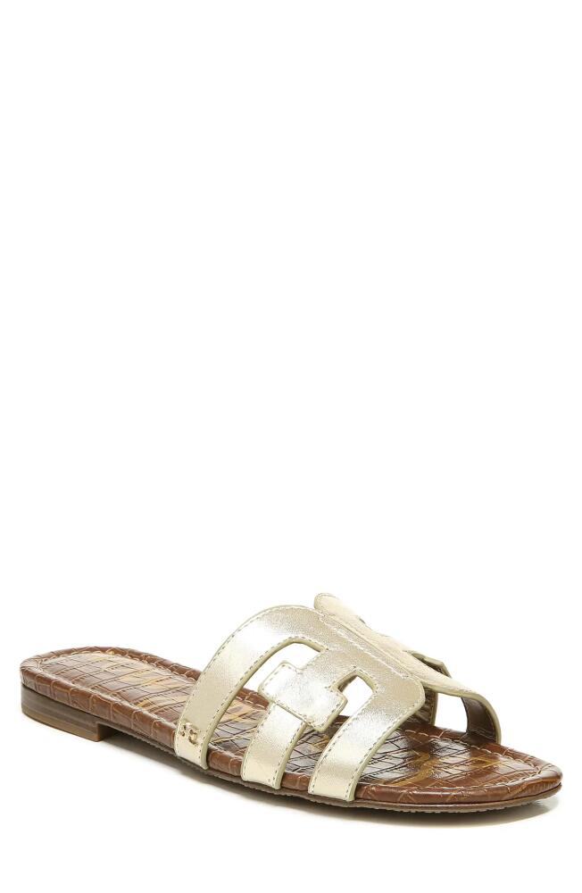 Sam Edelman Bay Cutout Slide Sandal - Wide Width Available in Molten Gold Cover