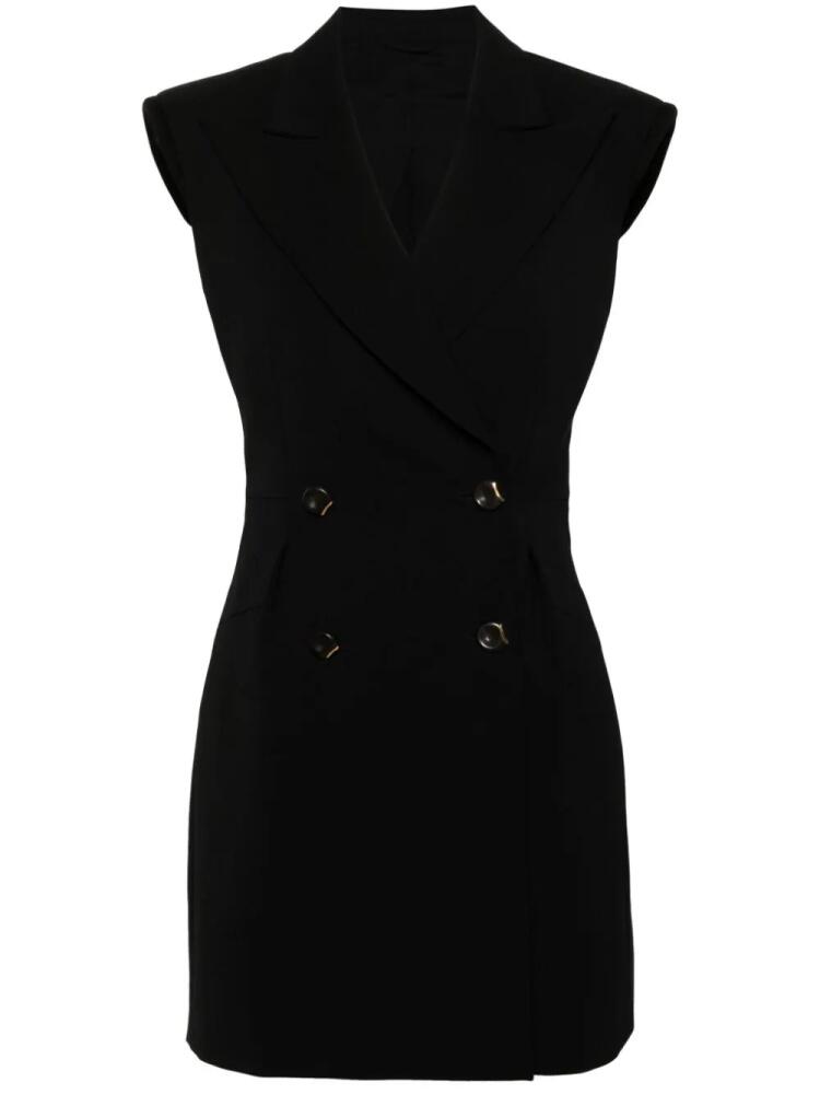 Del Core double-breasted blazer mini dress - Black Cover