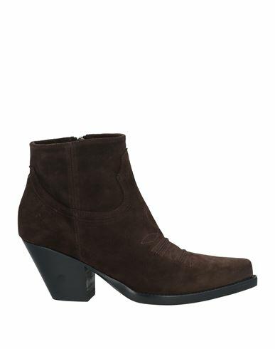 Sonora Woman Ankle boots Dark brown Leather Cover