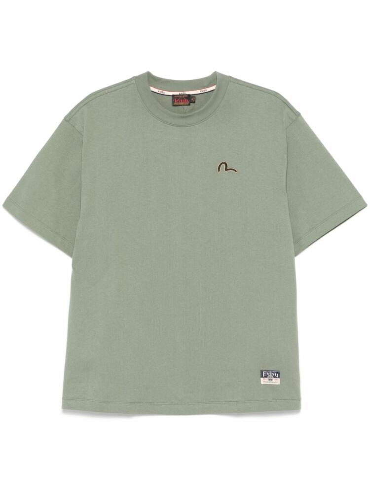 EVISU seagull-embroidered T-shirt - Green Cover