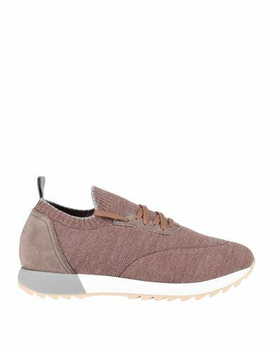 Andrea Ventura Firenze Man Sneakers Light brown Leather, Textile fibers Cover