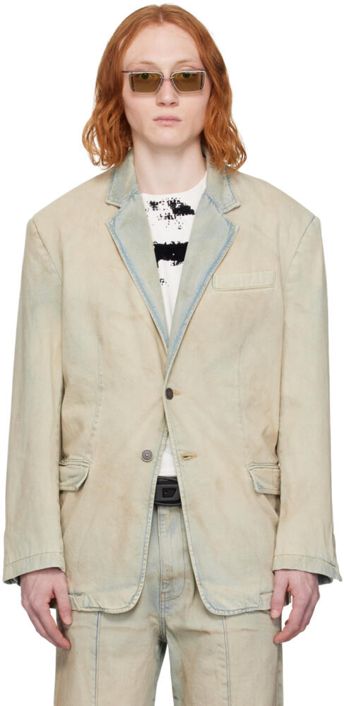 Diesel Blue D-Bla-S Denim Blazer Cover