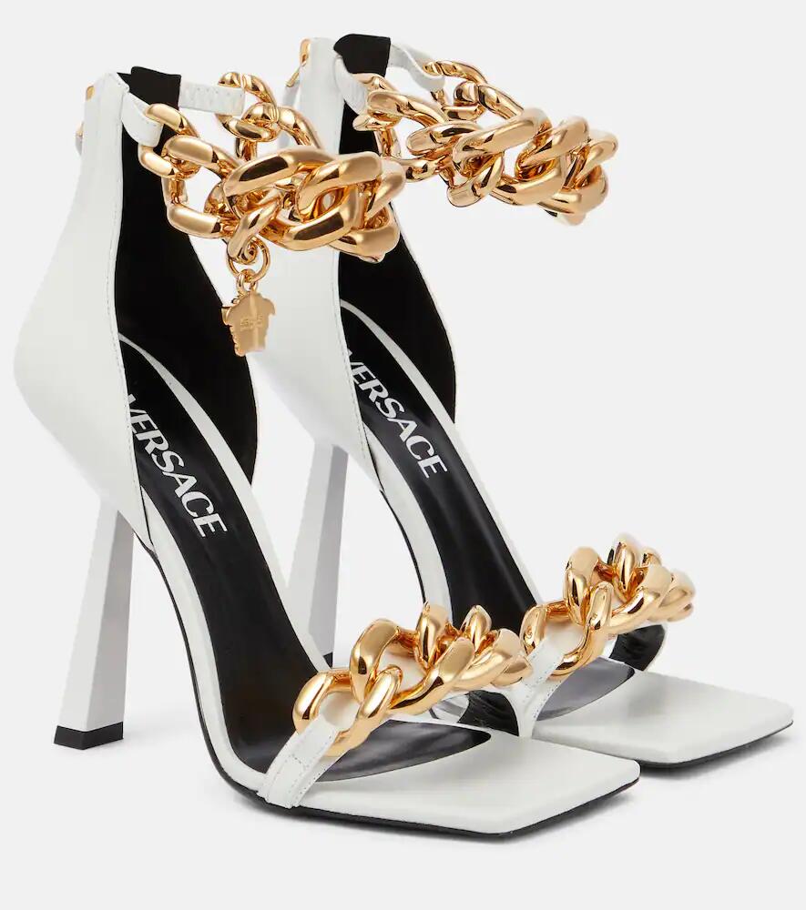 Versace Medusa Chain leather sandals Cover