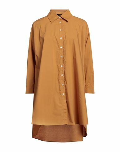 Roberto Collina Woman Mini dress Camel Cotton Cover