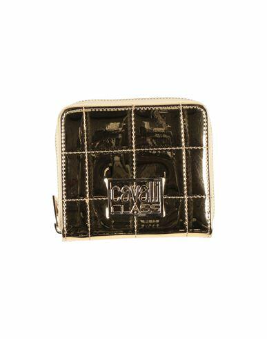 Cavalli Class Woman Wallet Gold Polyurethane Cover