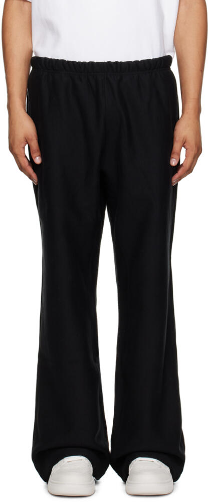 Alexander Wang Black Oversized Embroidered Logo Sweatpants Cover