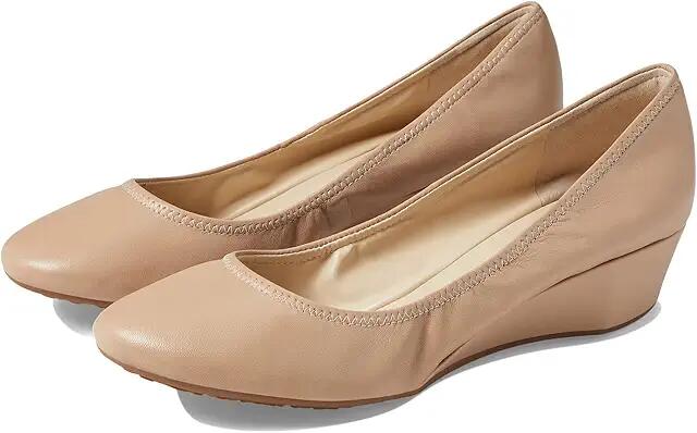 Cole Haan Sloane Wedge (Nude Leather) Women's Shoes Cover