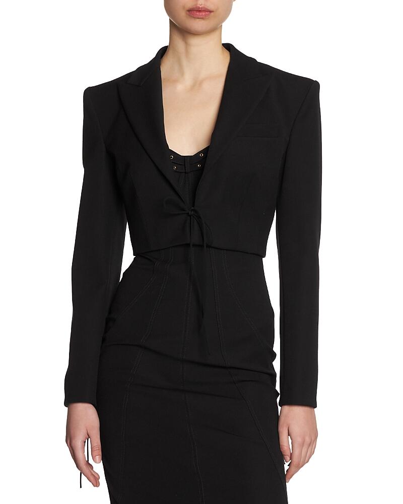 Versace Jeans Couture Cady Tecno Cropped Tie Blazer Cover