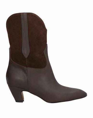 Doop Woman Ankle boots Dark brown Calfskin Cover