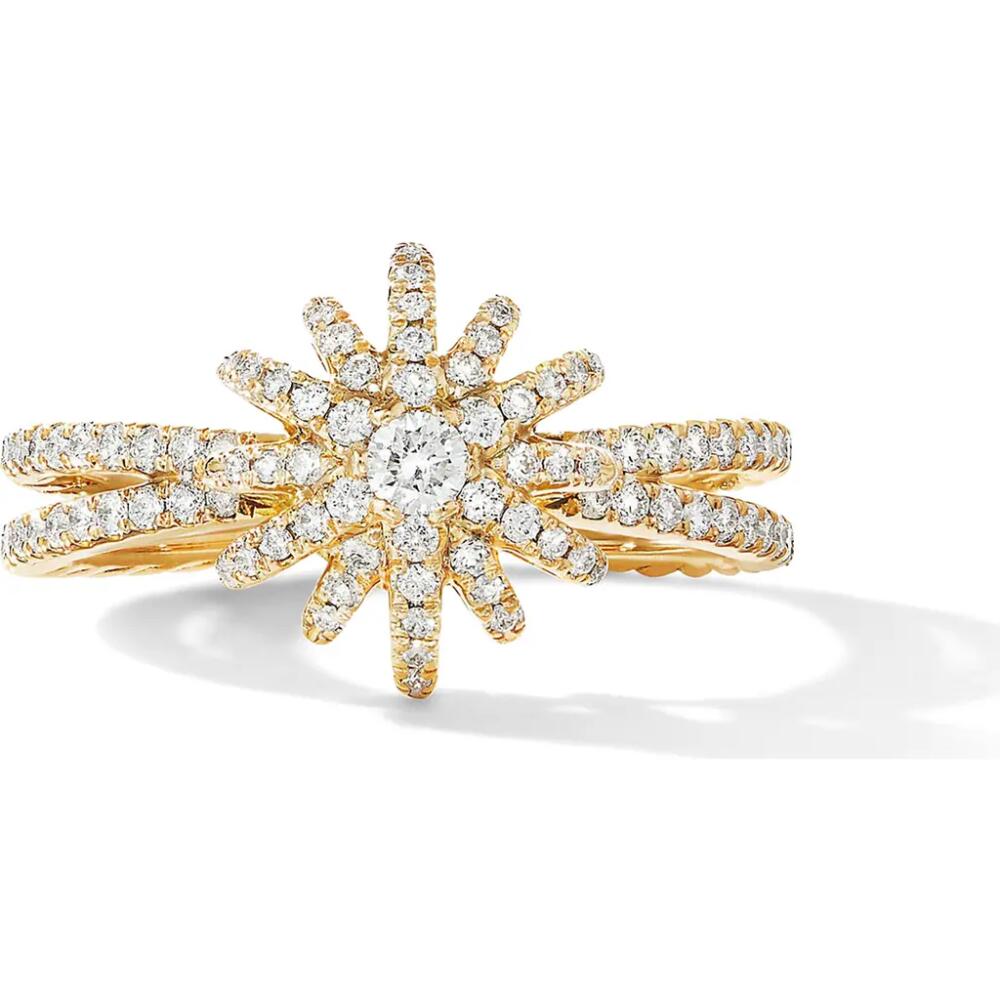 David Yurman Starburst Ring in 18K Yellow Gold with Diamonds in Yellow Gold/diamond Cover