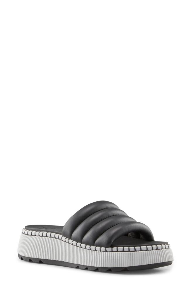 Cougar Soprato Quilted Slide Sandal in Black Cover