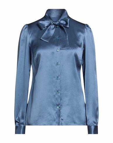 Dolce & gabbana Woman Shirt Pastel blue Silk Cover