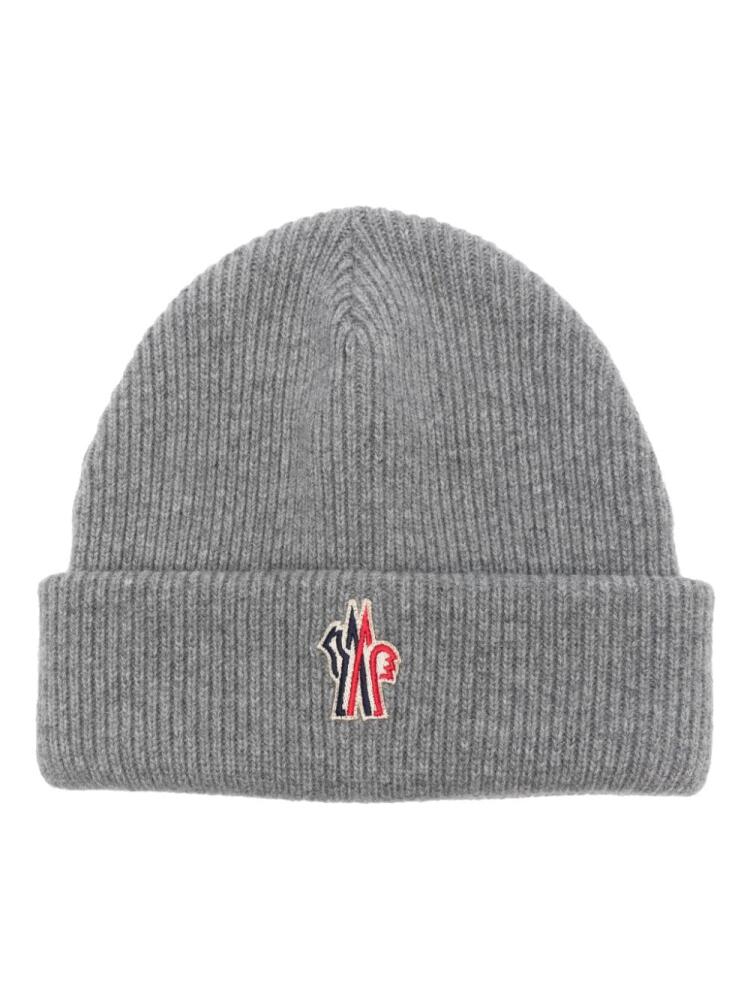 Moncler Grenoble wool beanie hat - Grey Cover