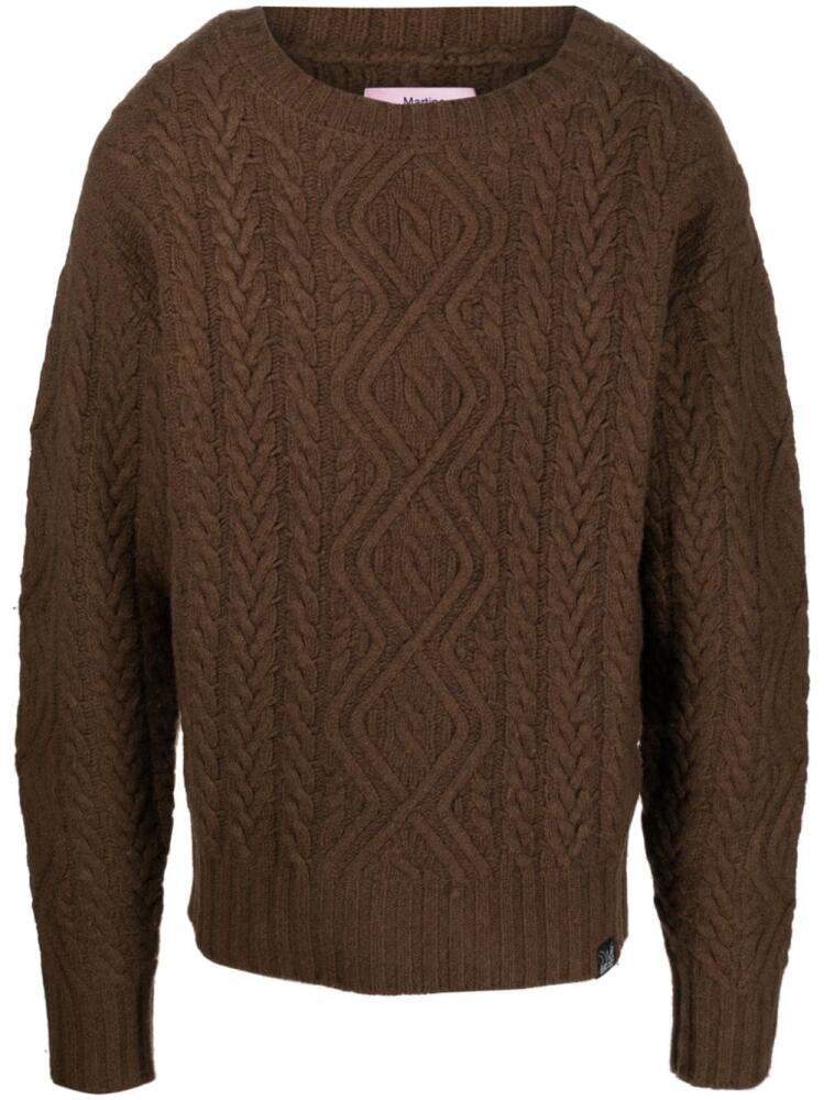 Martine Rose cable-knit jumper - Brown Cover