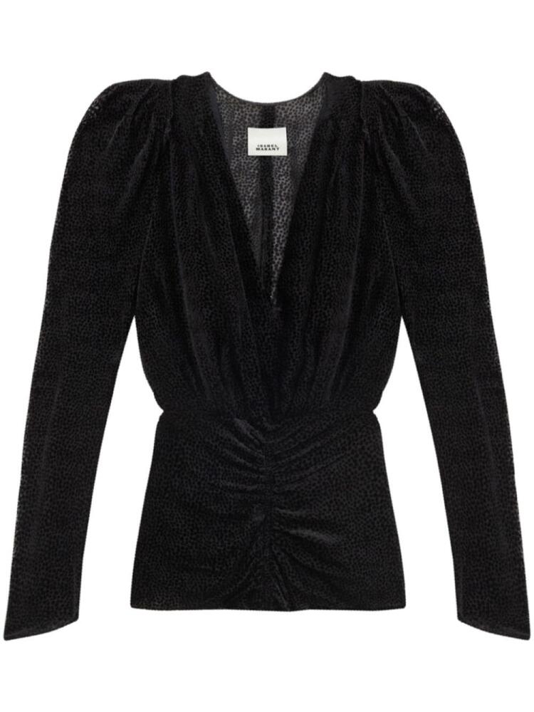 ISABEL MARANT Marlin blouse - Black Cover