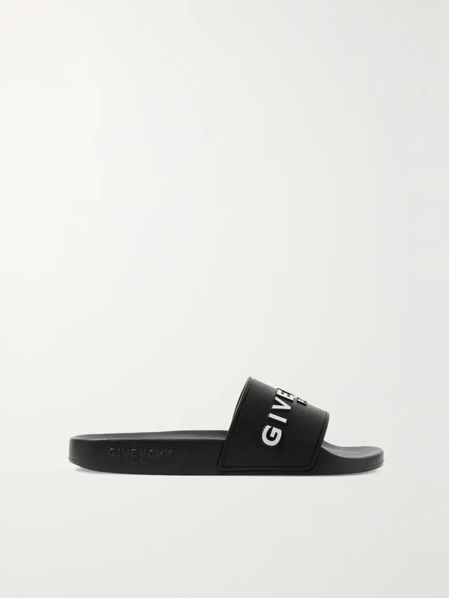 Givenchy - Logo-print Rubber Slides - Black Cover