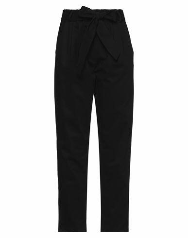 Gina Gorgeous Woman Pants Black Cotton, Elastane Cover