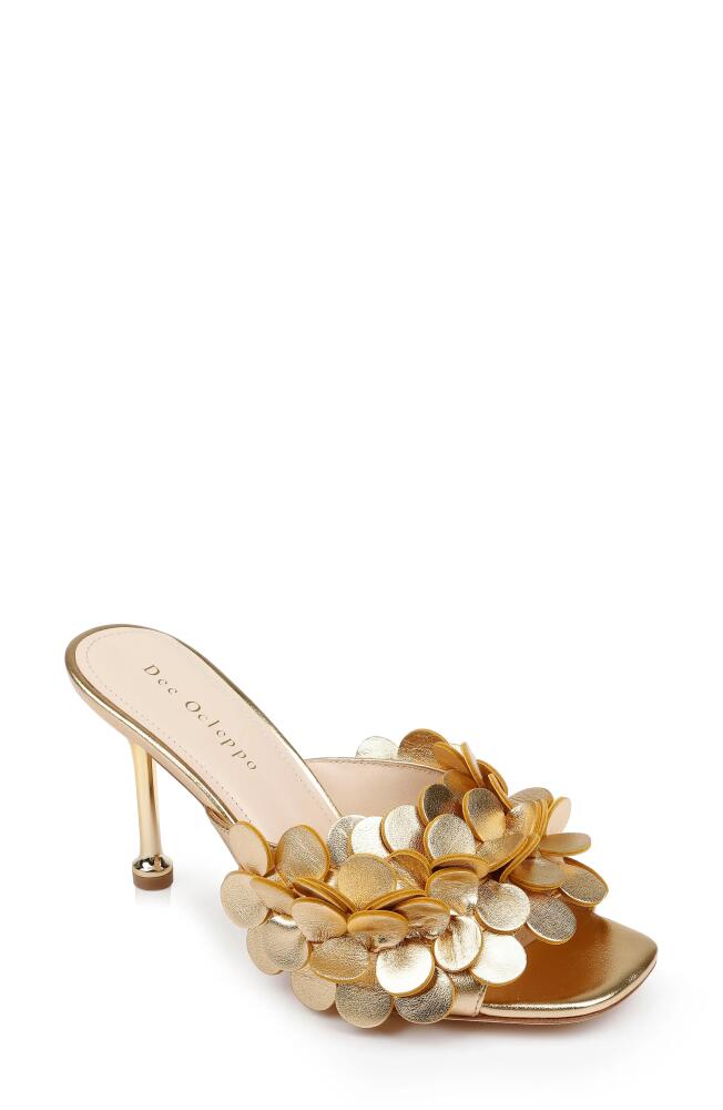 Dee Ocleppo London Slide Sandal in Gold Leather Cover