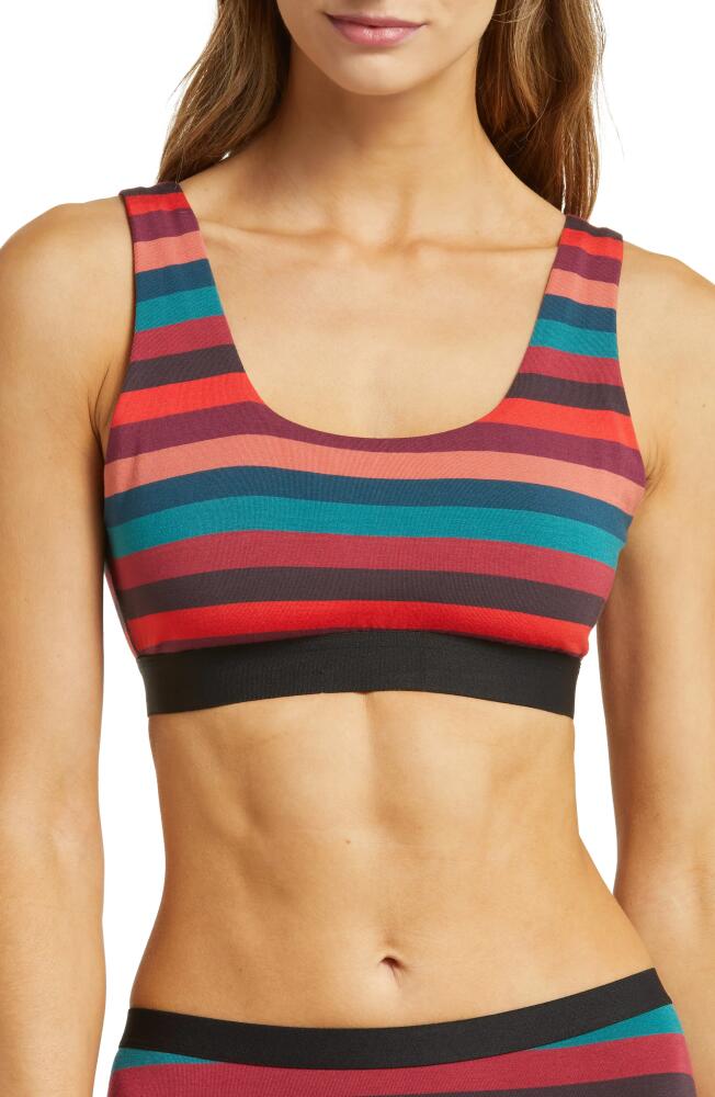 MeUndies Print U-Back Bralette in Bright Stripes Cover