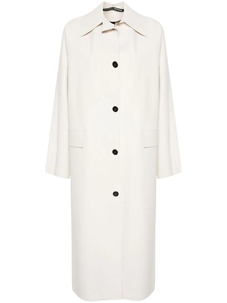 KASSL Editions single-breasted long coat - Neutrals Cover