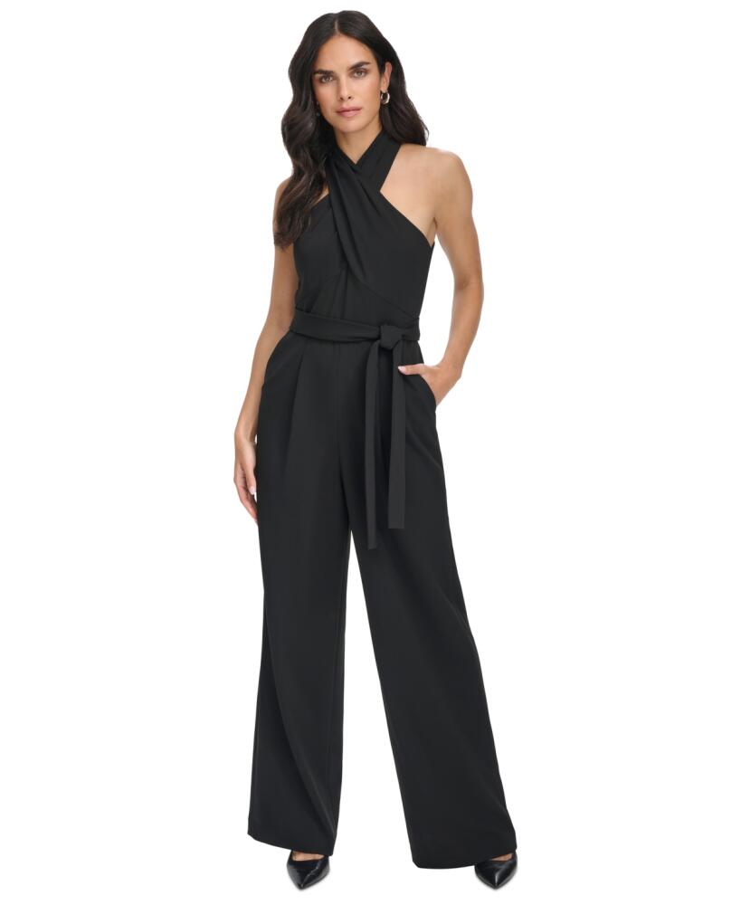 Calvin Klein Women's Halter-Neck Jumpsuit - Black Cover