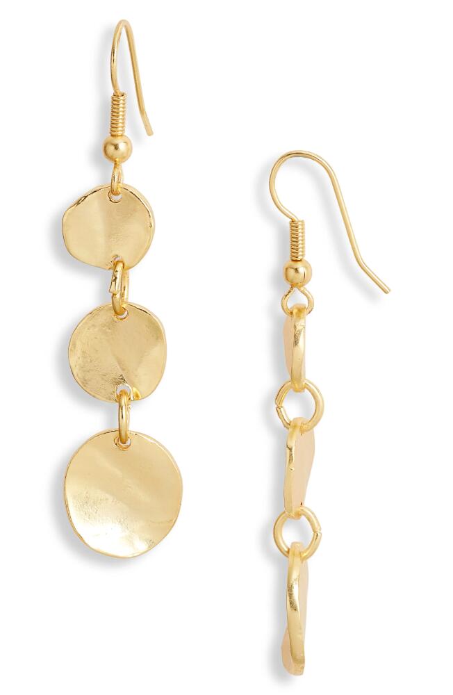 Karine Sultan Small Coin Dangle Earrings in Gold Cover