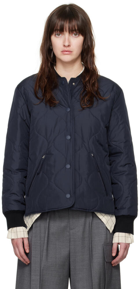 A.P.C. Navy Camilla Bomber Jacket Cover