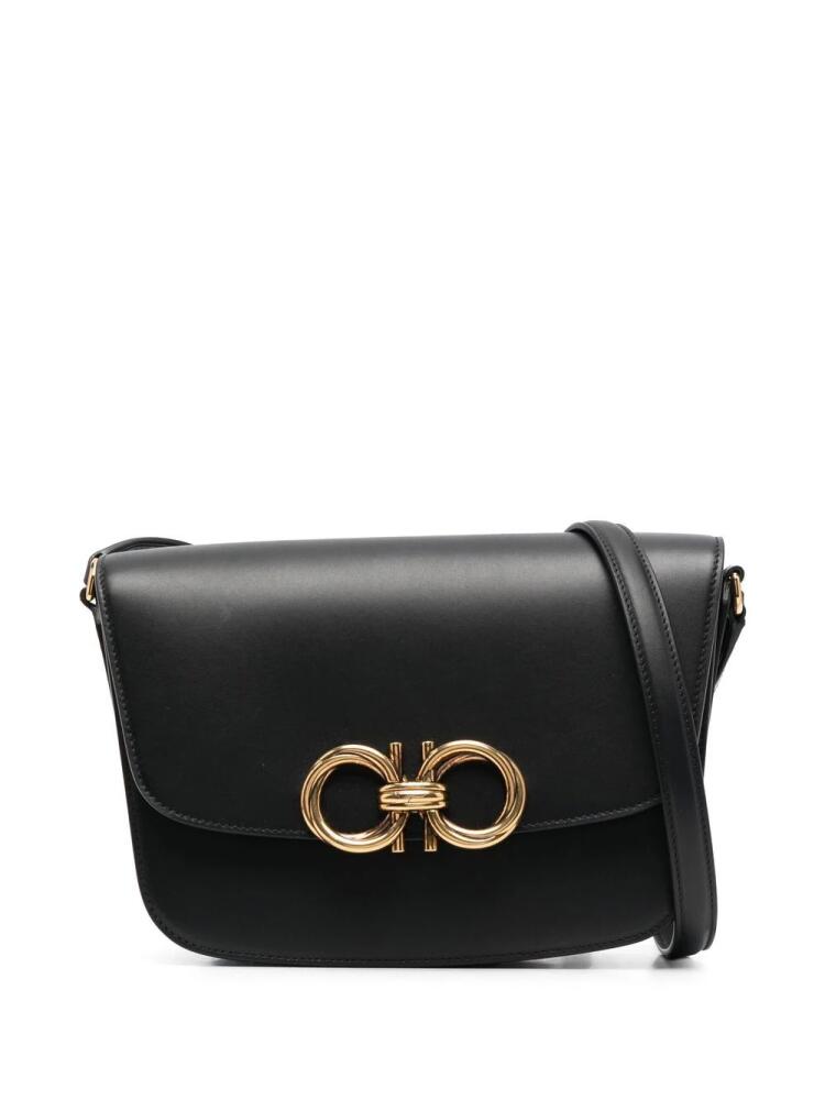 Ferragamo Gancini leather shoulder bag - Black Cover