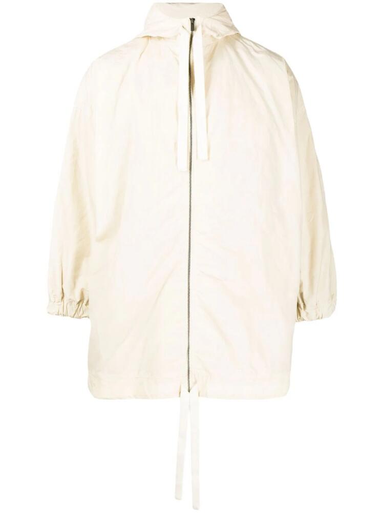 Toogood hooded drawstring cotton coat - Neutrals Cover