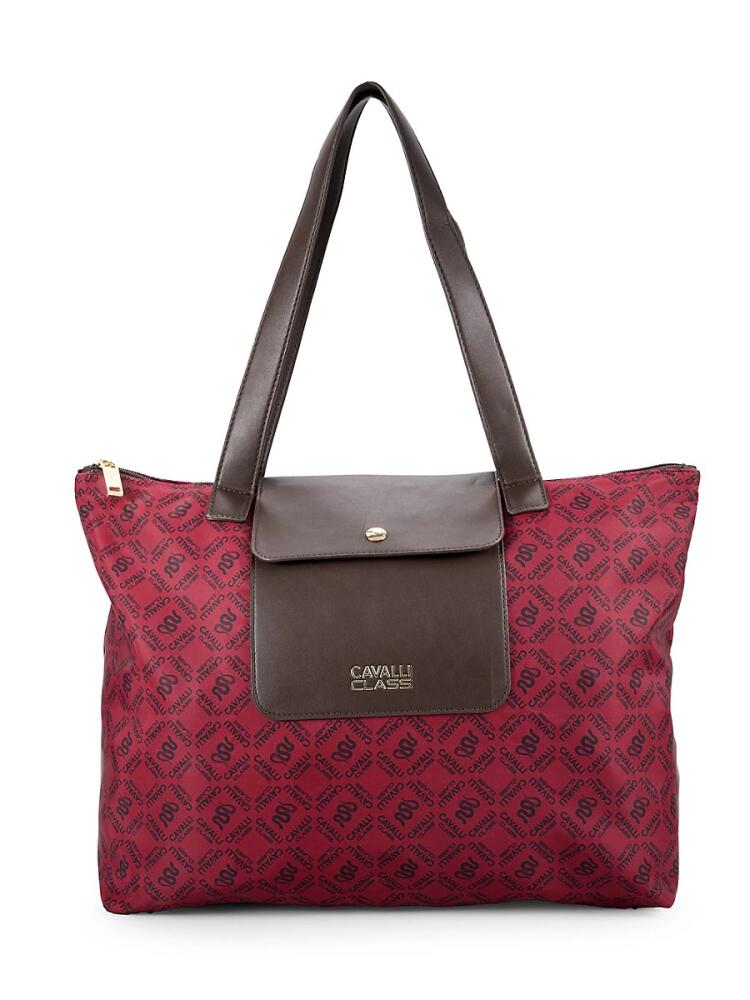 Cavalli Class by Roberto Cavalli Women's Large Monogram Tote - Red Cover