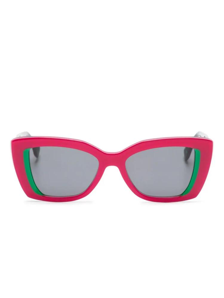 Face À Face Ashoka square-frame sunglasses - Pink Cover