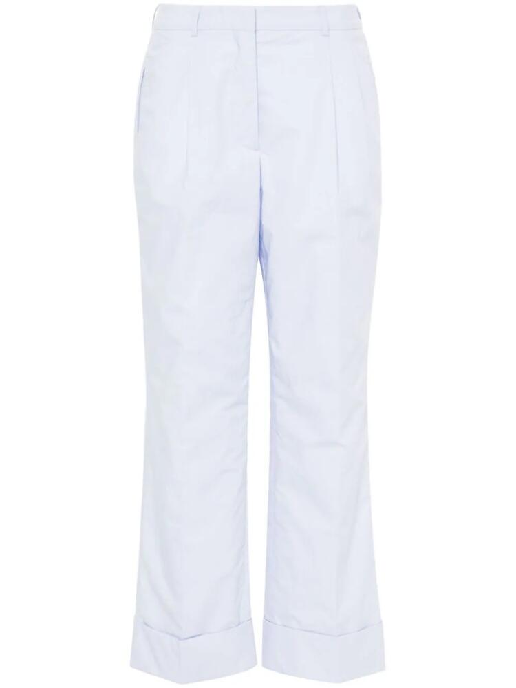 Officine Generale Willow high-waist straight trousers - Blue Cover