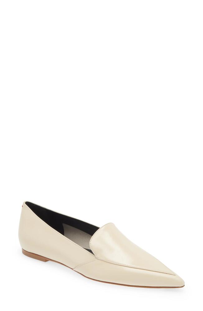 aeyde Martha Pointed Toe Flat in Creamy Cover