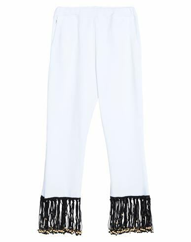 Jijil Woman Pants White Cotton, Polyester Cover