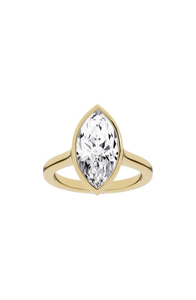 Jennifer Fisher 18K Gold Marquise Lab Created Diamond Solitaire Ring - 4.0 ctw in 18K Yellow Gold Cover