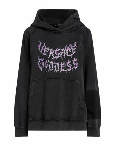 Versace Woman Sweatshirt Steel grey Cotton Cover