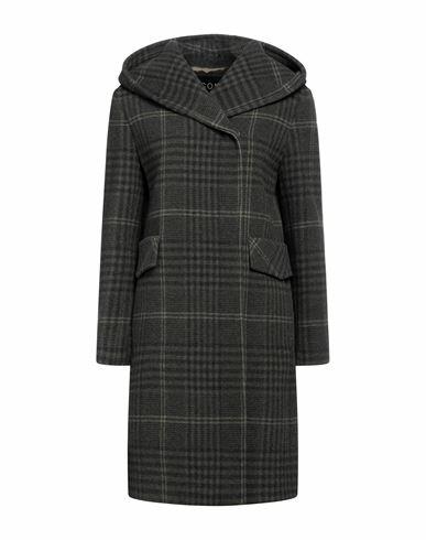 Cinzia Rocca Woman Coat Military green Wool, Polyamide Cover