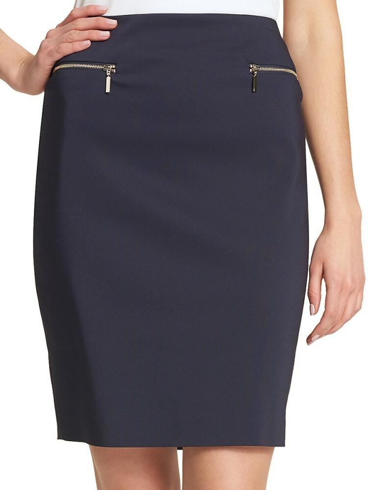 Tommy Hilfiger Women's Zip Pencil Skirt - Midnight Cover