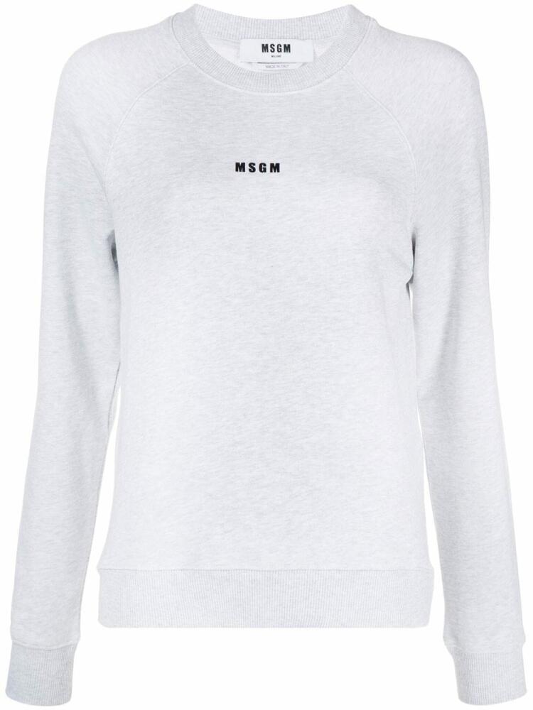 MSGM logo-print sweatshirt - Grey Cover