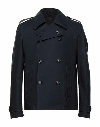 Trussardi Man Coat Midnight blue Cotton Cover