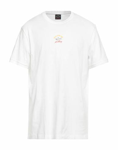 Paul & Shark Man T-shirt White Cotton Cover