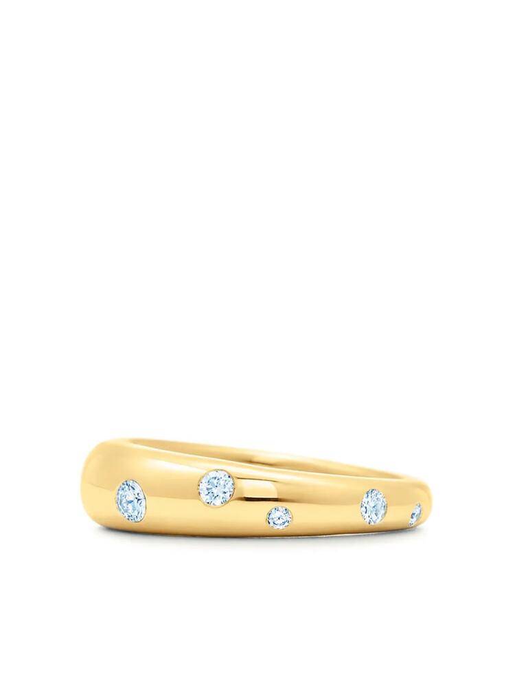 KWIAT 18kt yellow gold Cobblestone diamond accent ring Cover