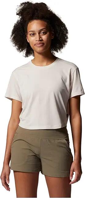 Mountain Hardwear Trek N Go Short Sleeve Shirt (White Sprite) Women's Clothing Cover