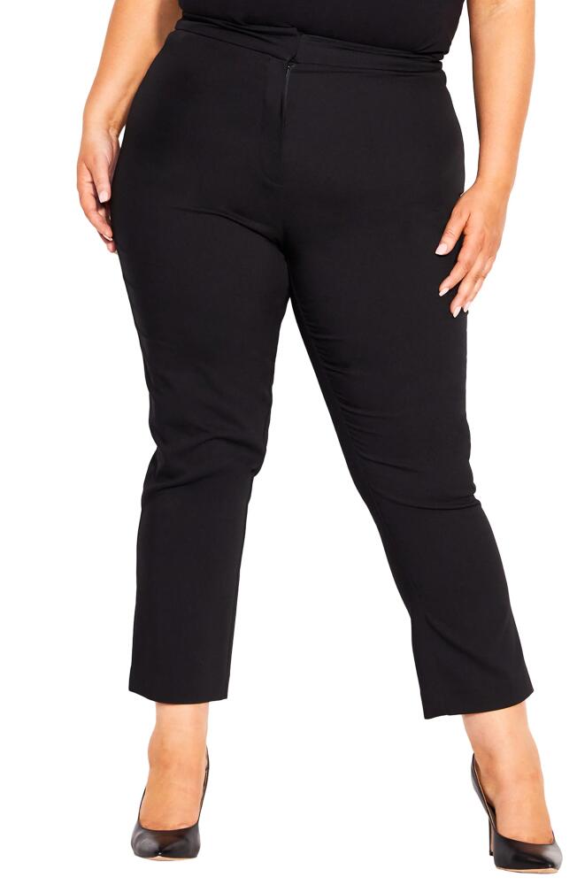 City Chic Sophie Crop Pants in Black Cover