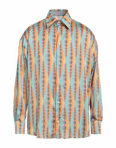 Bluemarble Man Shirt Sky blue Viscose Cover