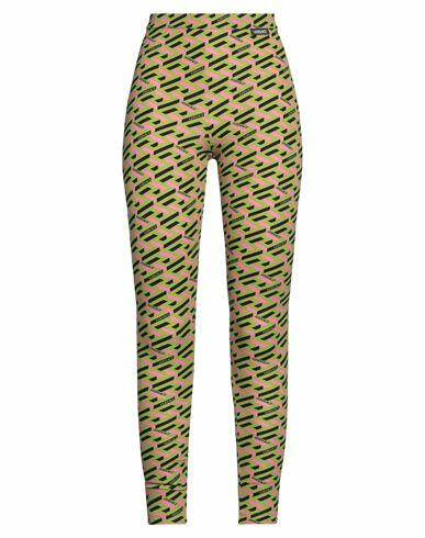 Versace Woman Leggings Military green Polyamide, Elastane Cover